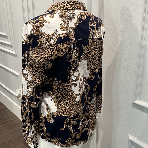 Chico’s Rhinestone Buttons Blouse - Picture 7 of 13